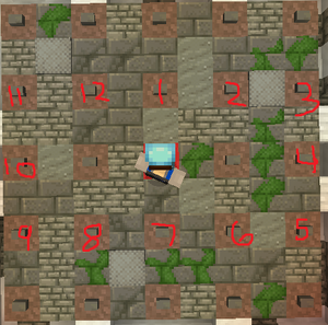 solution of the brown/red Mushroom Puzzle.